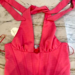 Fashion Nova Bright Pink Sleeveless Top